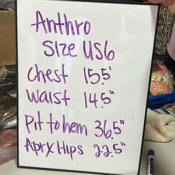 By Anthropologie Strapless Belted Midi Length Dress in Tan and Brown Plaid US6 - Picture 11 of 15